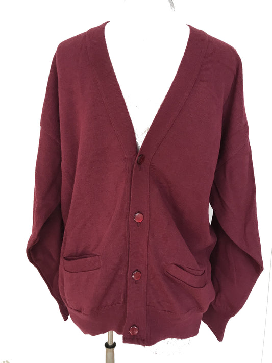 SC01-Wine men's cardigan 42-44C