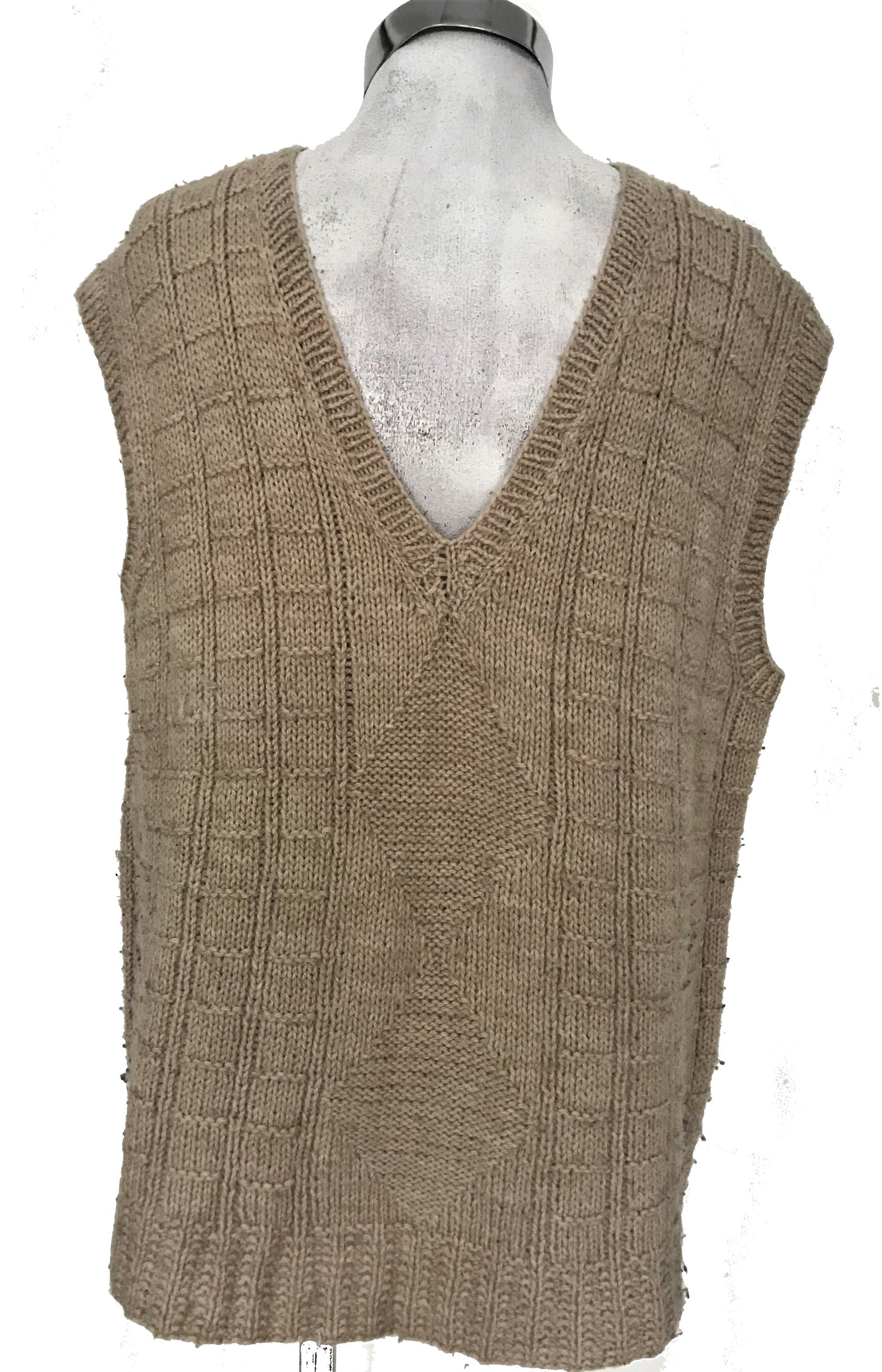 SV02-Beige knit vest 40C