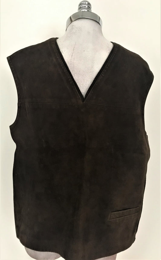 SV21- Brown suede vest 42C