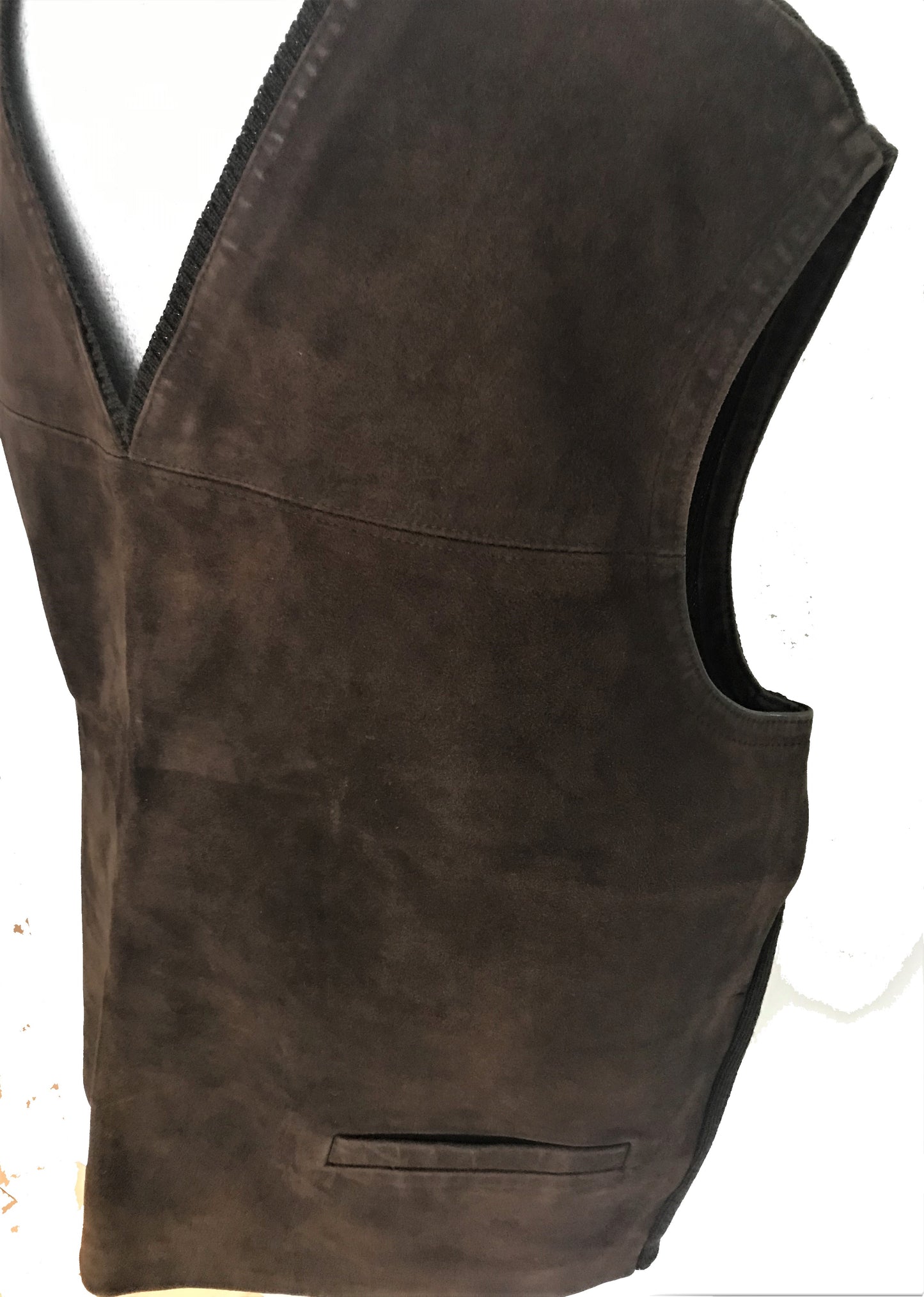 SV21- Brown suede vest 42C