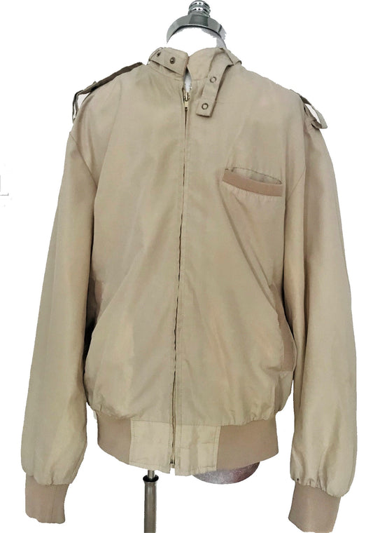 MLJ01-Tan 80's windbreaker 46-48C