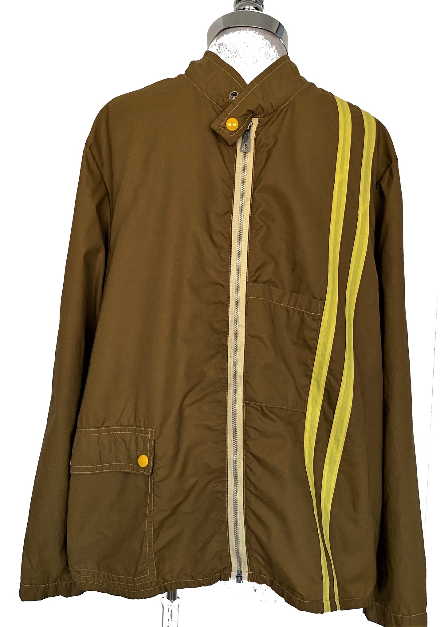 MLJ22- Khaki green nylon jacket