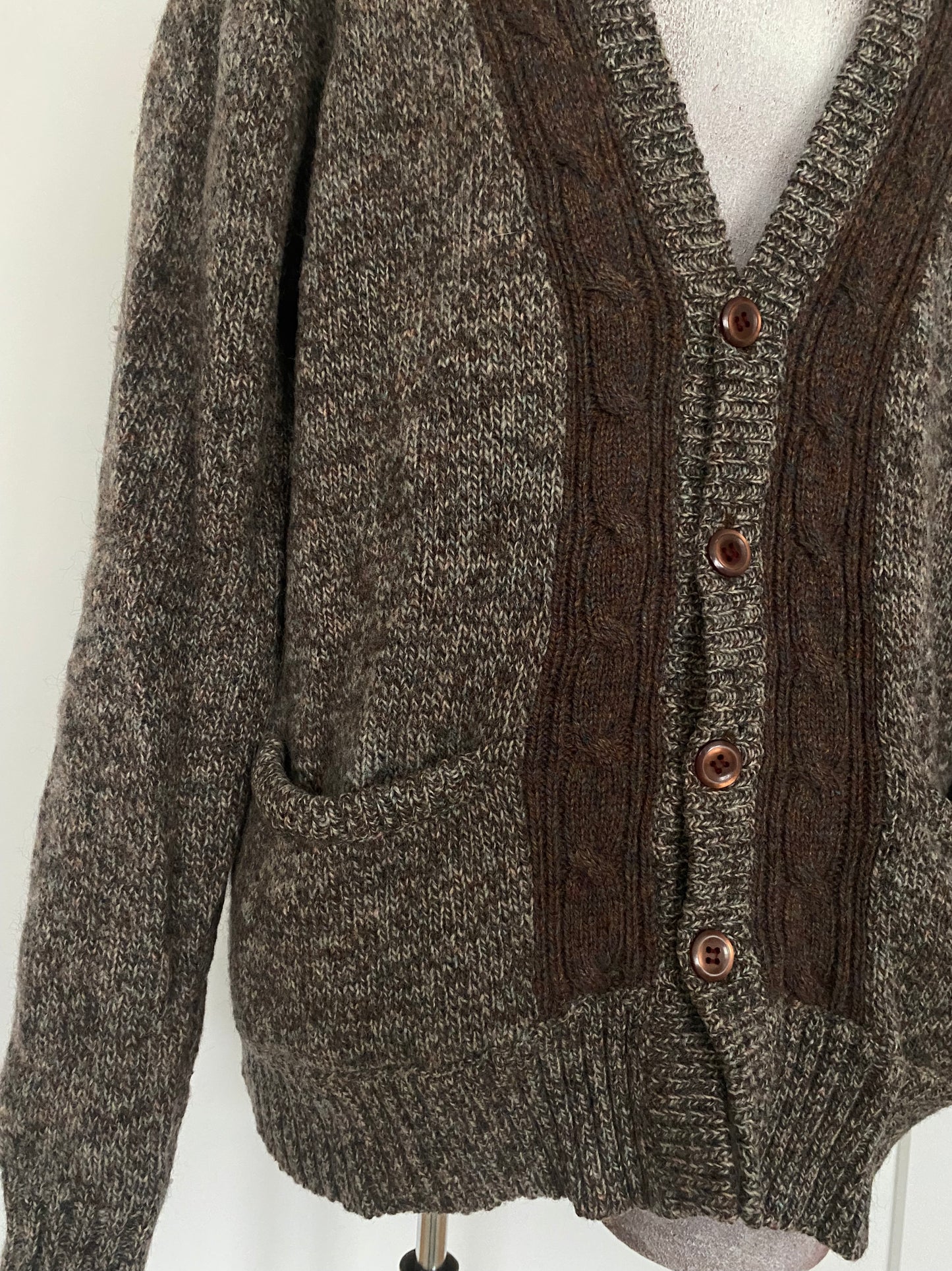 SC18-Heather brown cardigan 42C