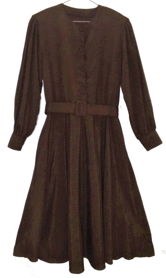 M08-Dark Brown midi dress 40C/36W