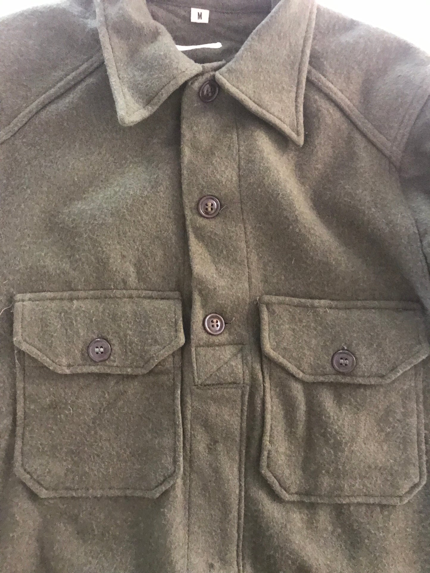 MS101/114- L/S wool pullover military shirt