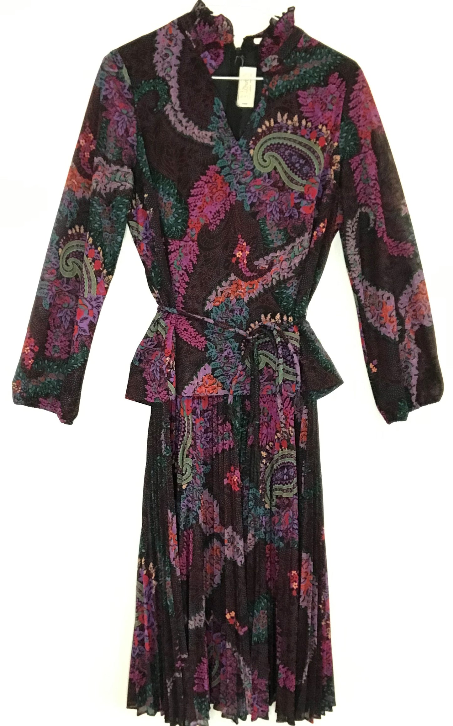 M57-Paisley, floral midi dress 38C/33W