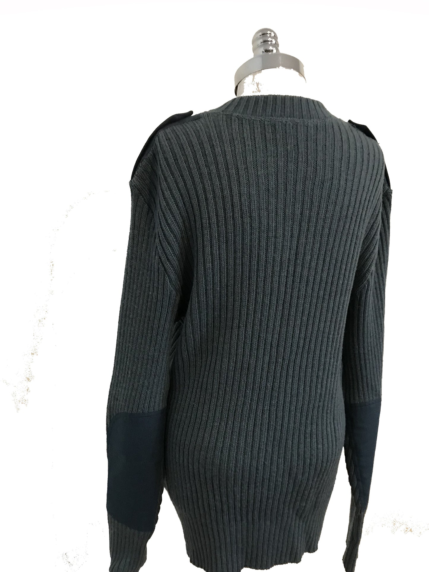 MSW02- Blue rib Military sweater 44C