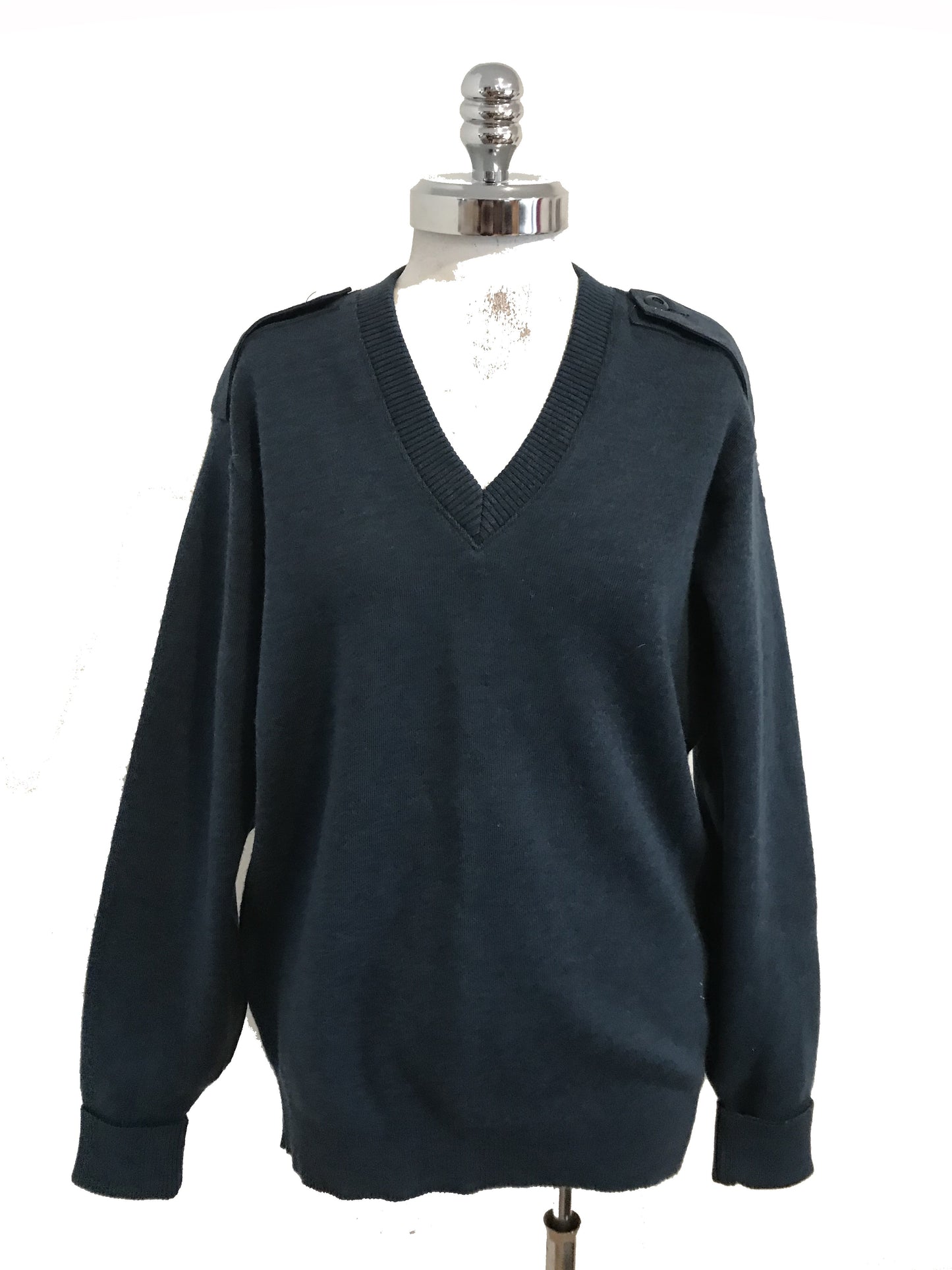 MSW01- Blue military sweater 38/40