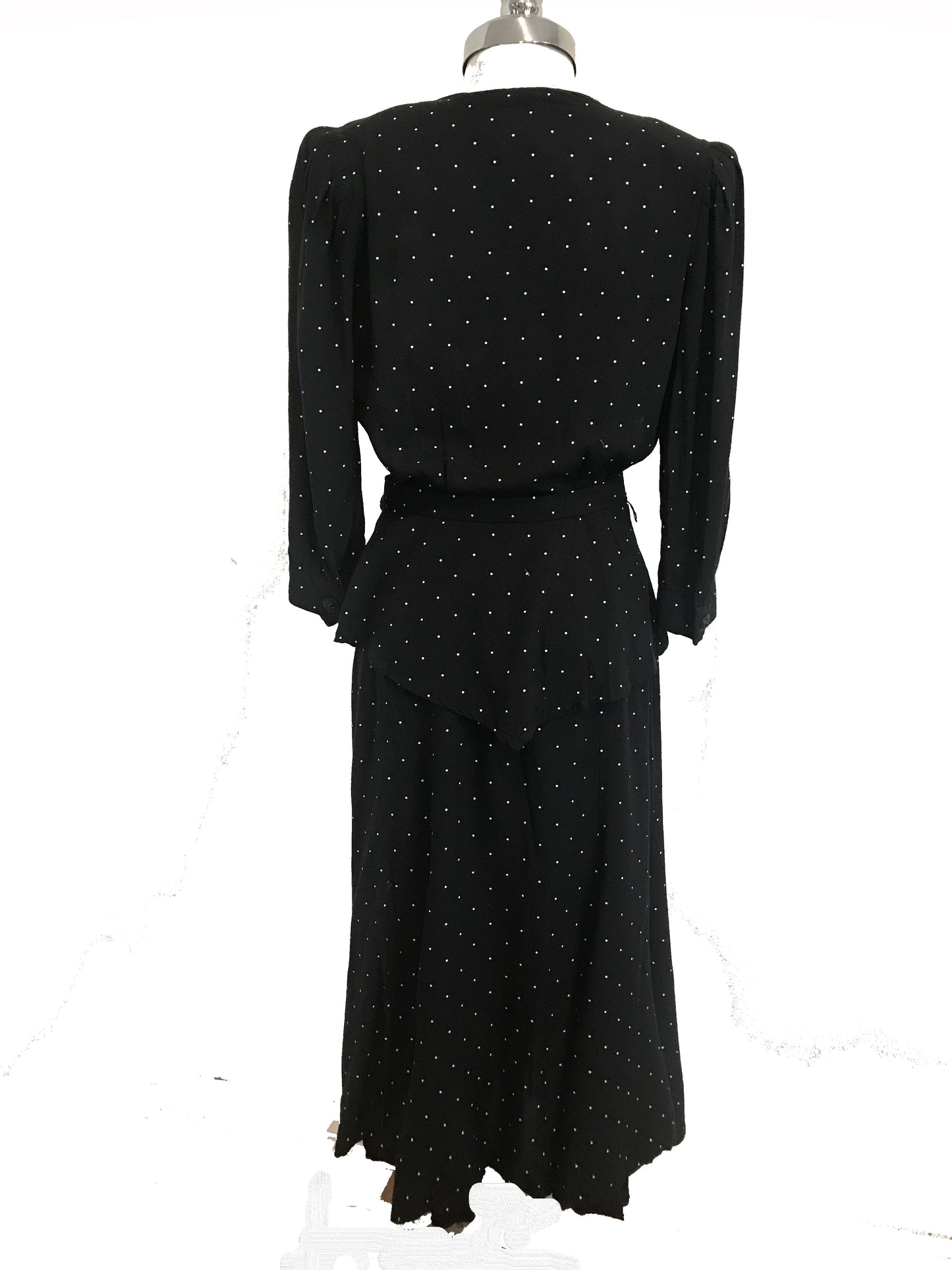 M17H- Poka dot blouse skirt 36C/26W