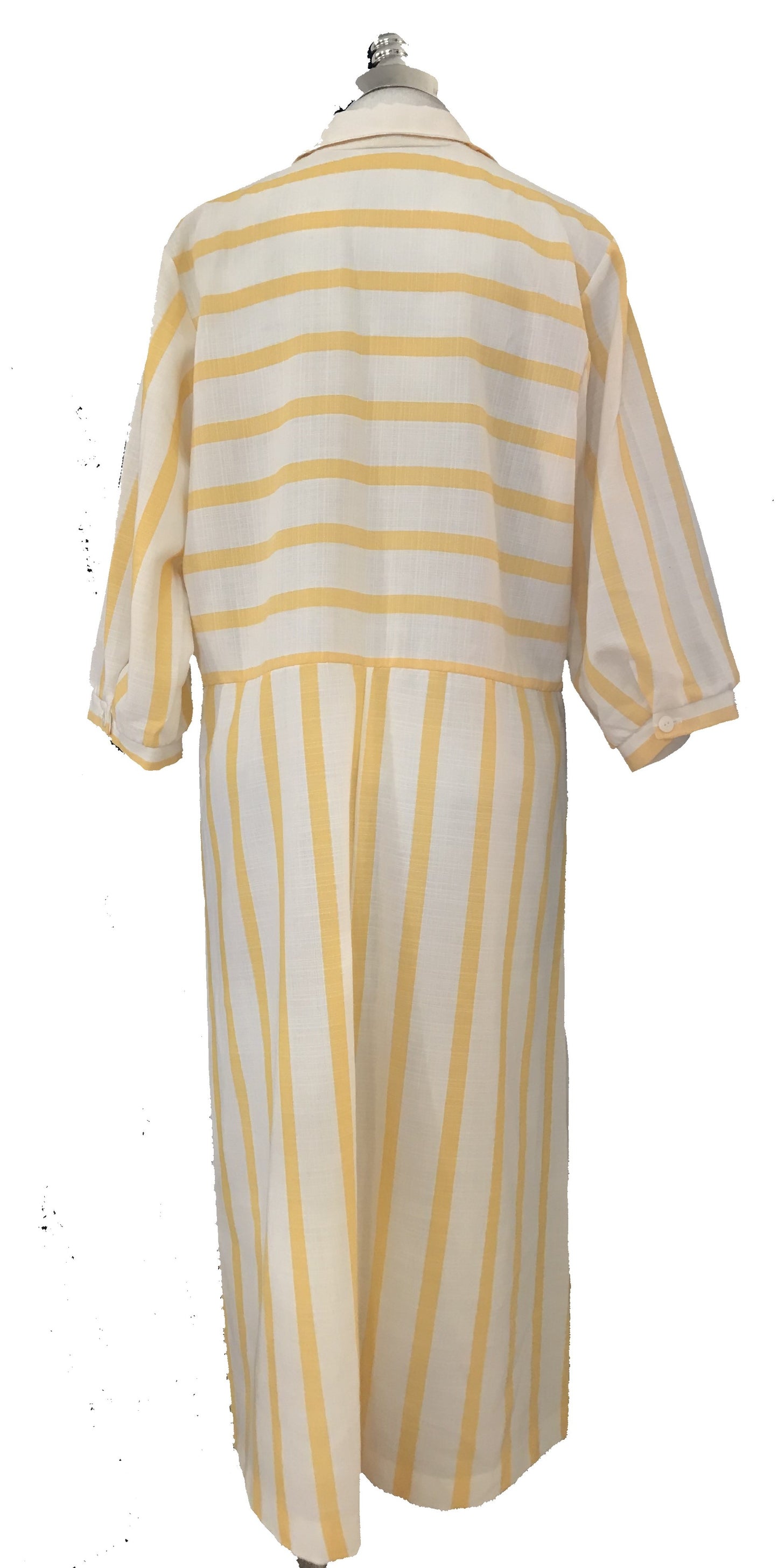 M15H-Yellow white stripe dress 40.5C/40W