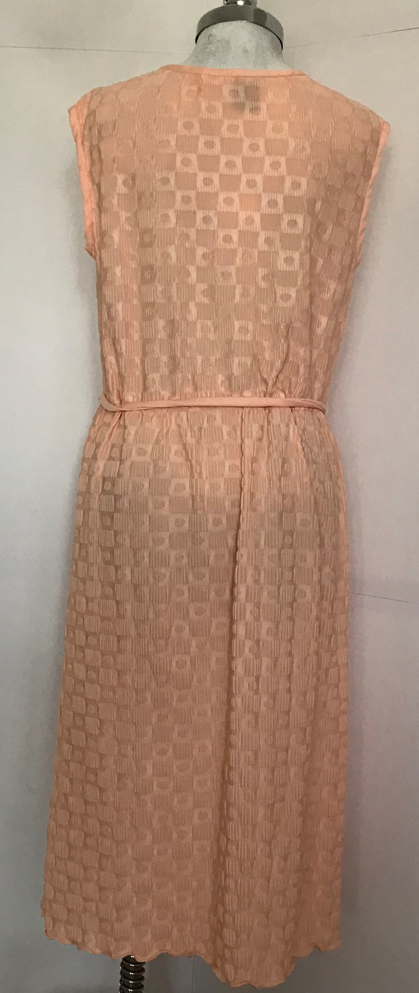 M81-Peach waffle midi dress 38C