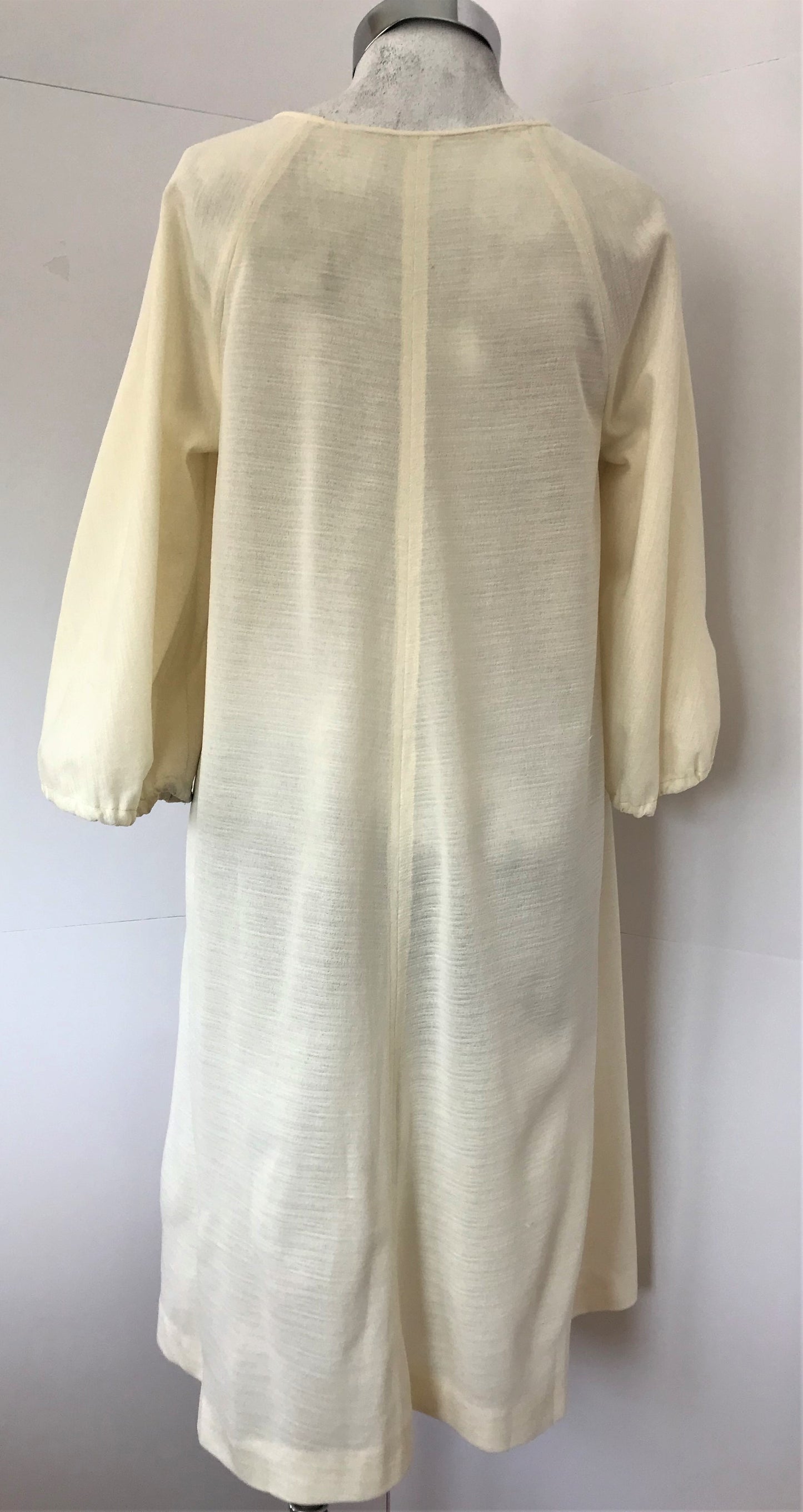 M90- Cream Bell sleeve midi dress 36C