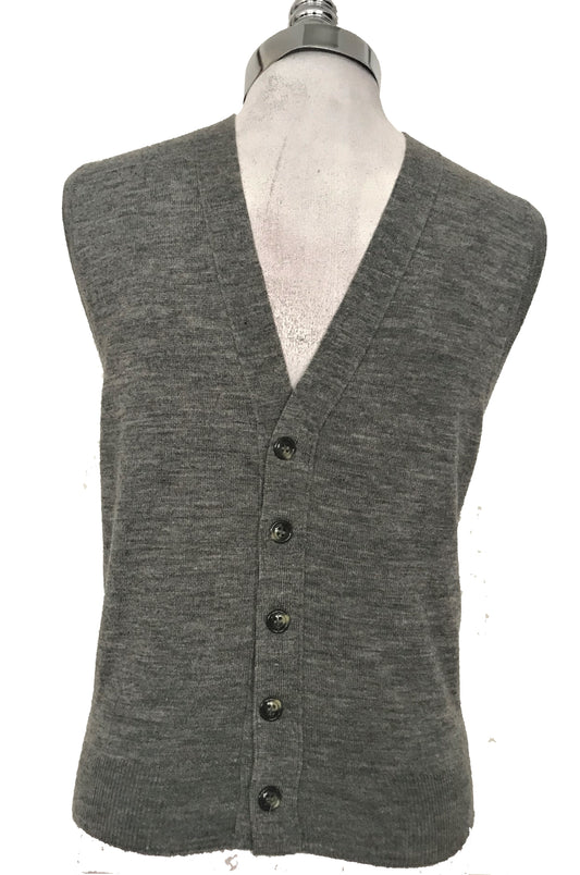 SV117- Heather grey sweater vest 32C