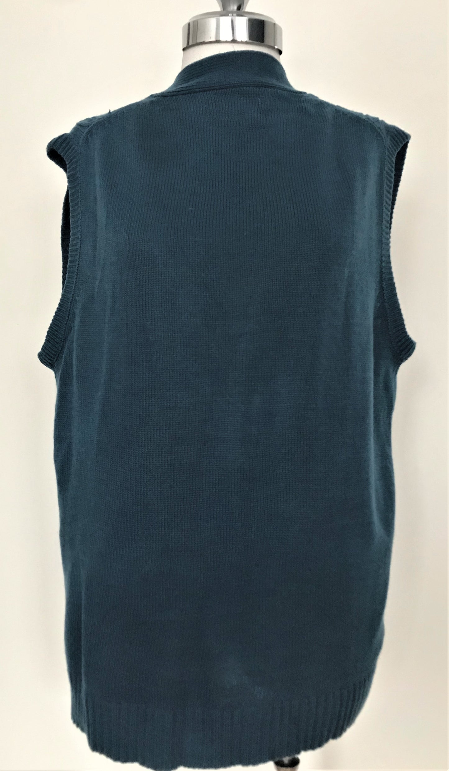 SV101-teal sweater vest 38-40C