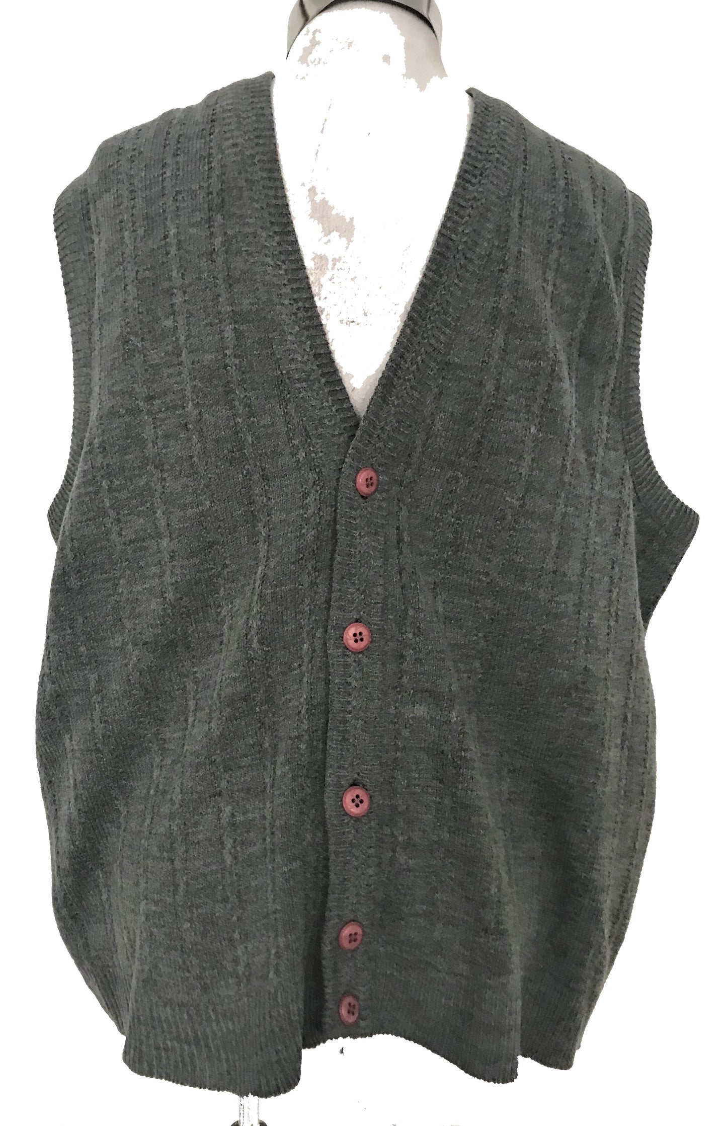 SV106-Grey cable sweater vest 45C