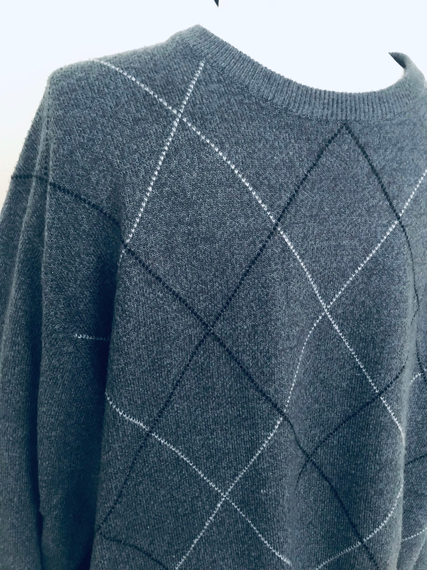 SW14- Blue Cross check sweater 46C