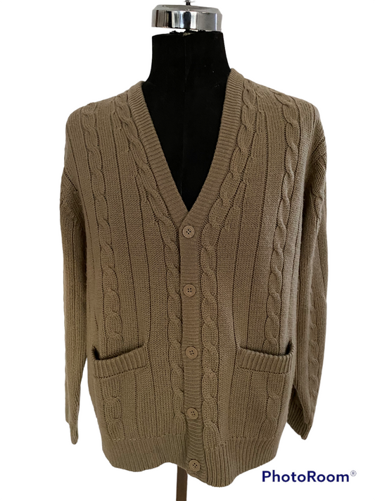 SC23- Beige Khaki cardigan 46C