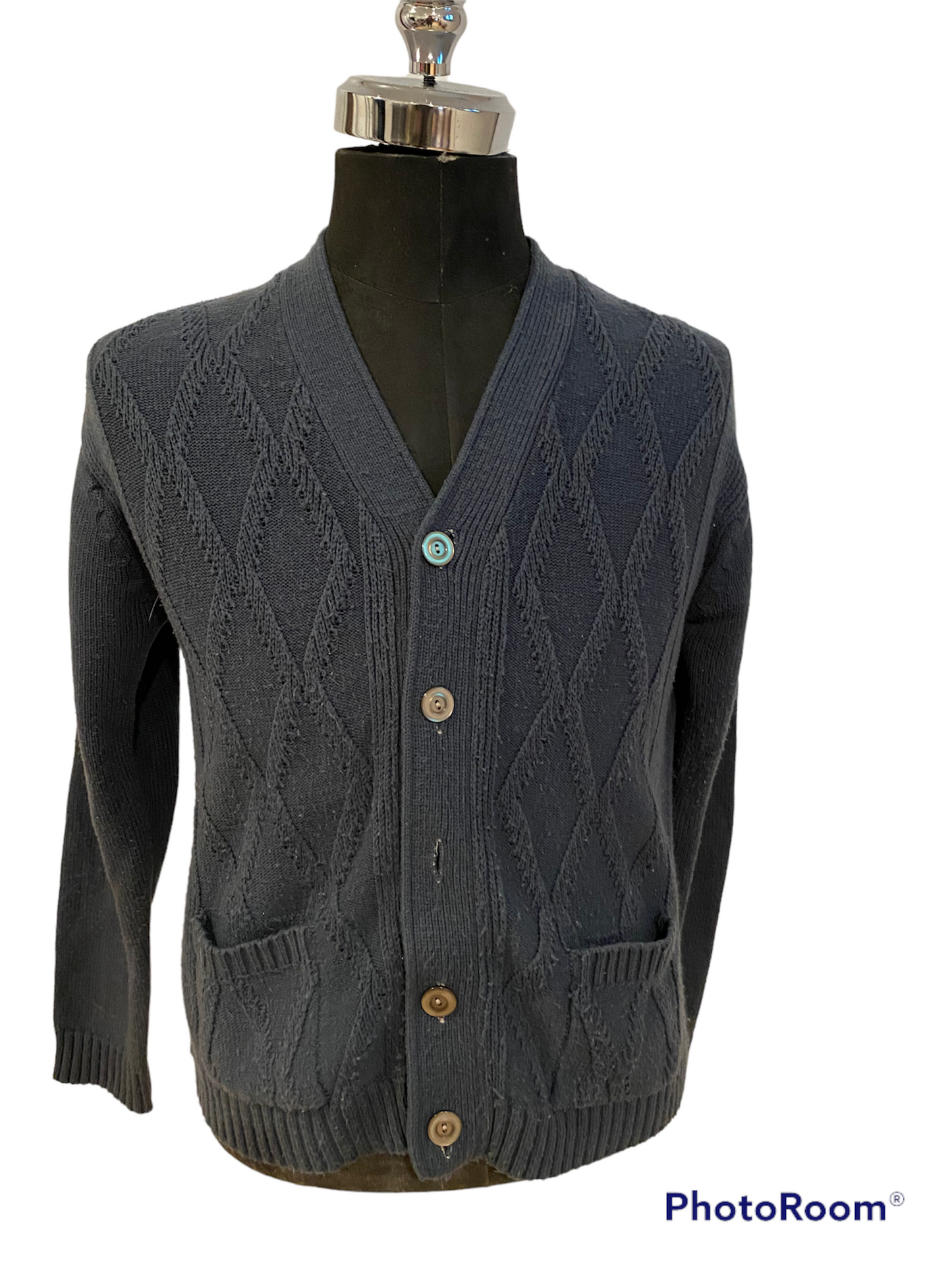 SC28- Slate blue cardigan 42C