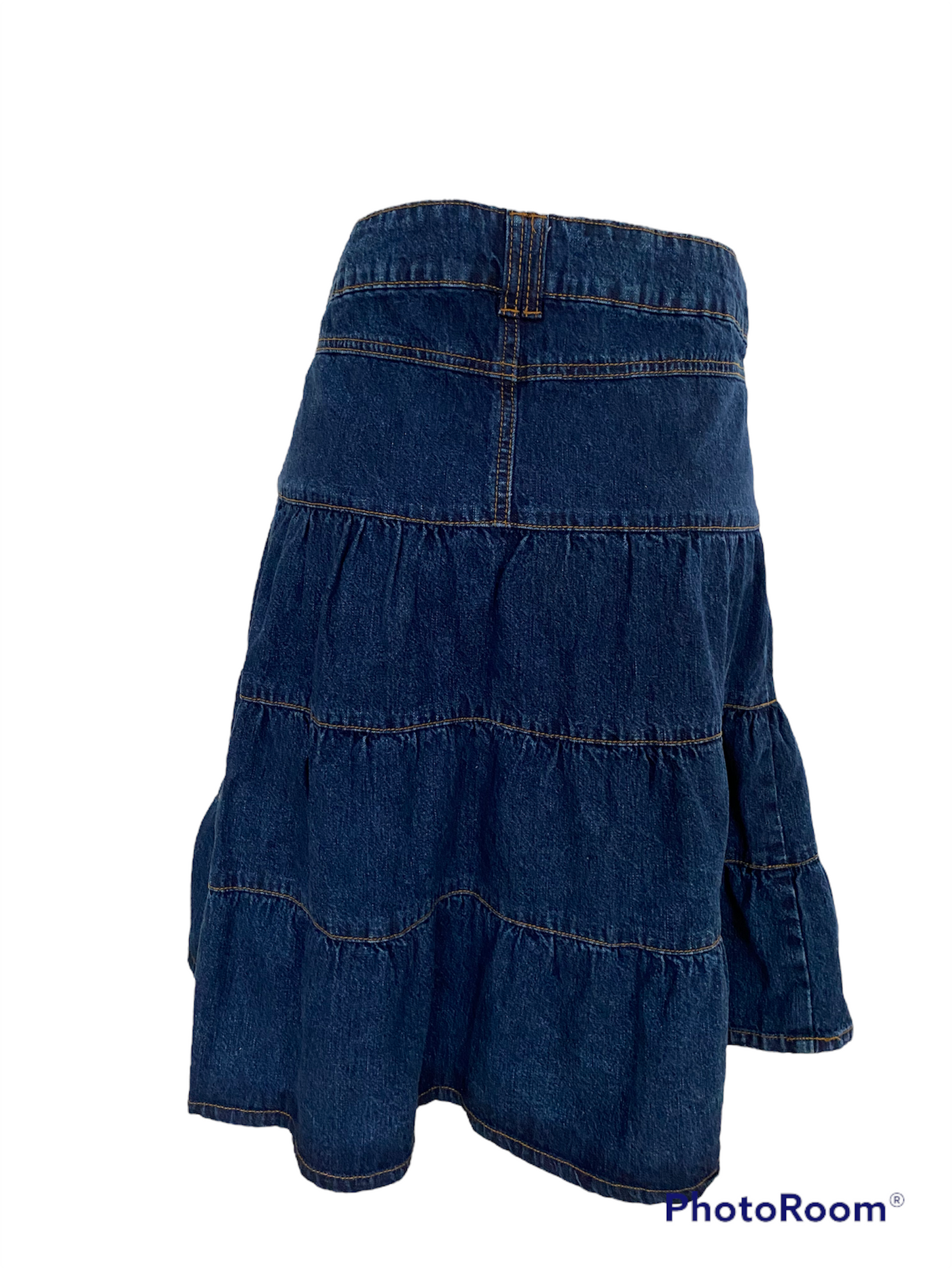 WS01-Denim Gypsy skirt 32W