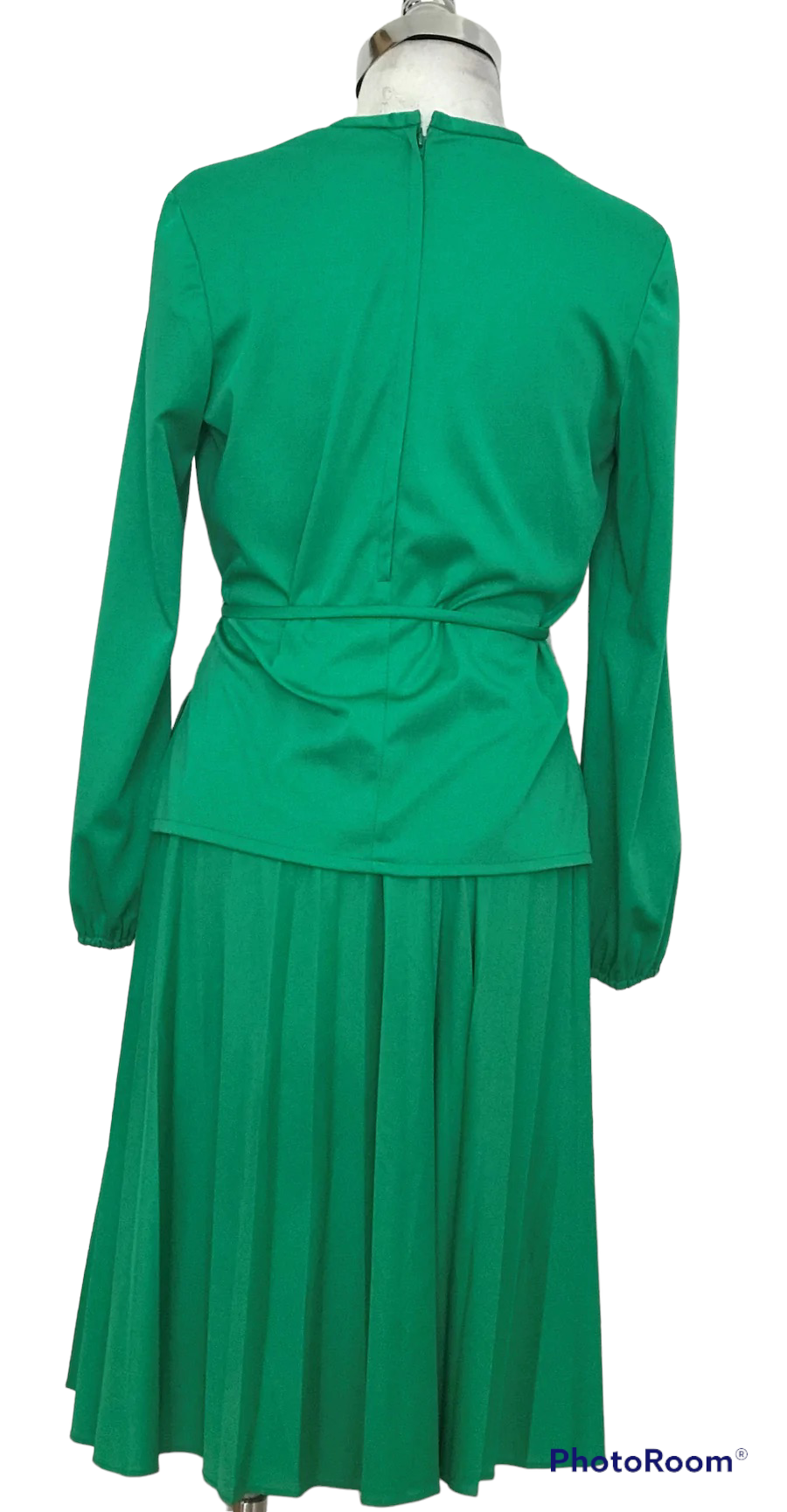 M70-Bright green midi 2pc dress 36C