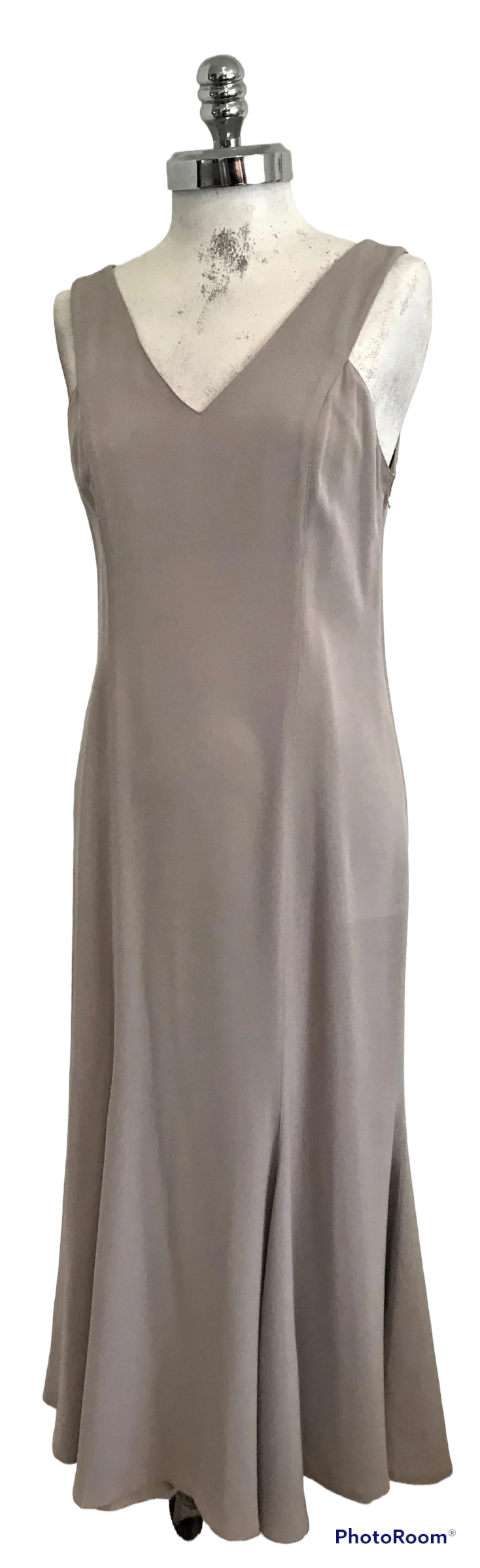 PC02H- Silver grey 2pc. midi dress 34C/32W