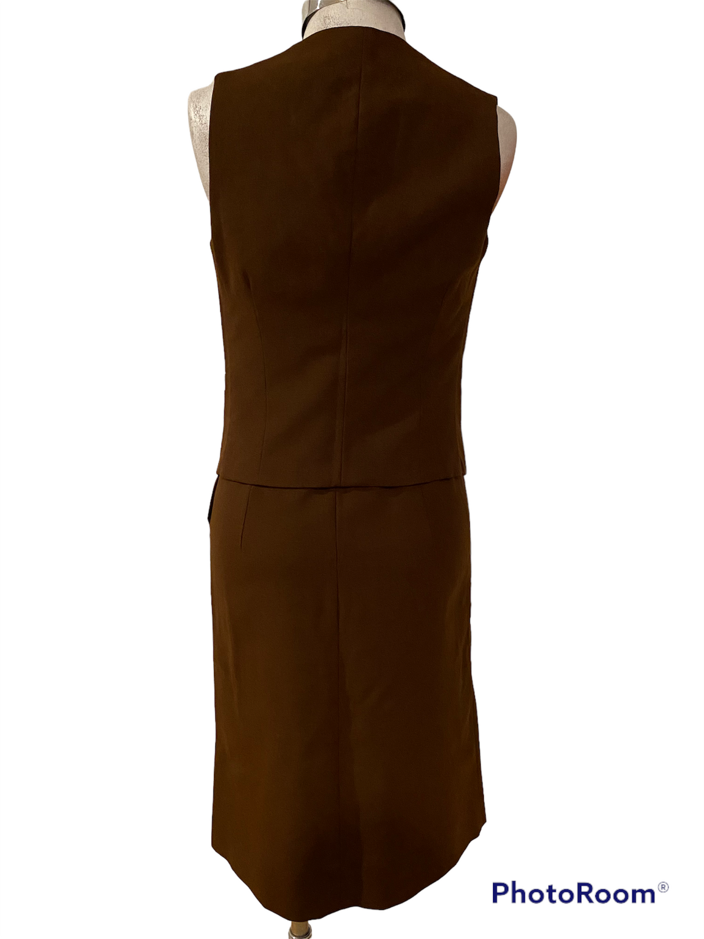 PC04H- Brown Vest and skirt