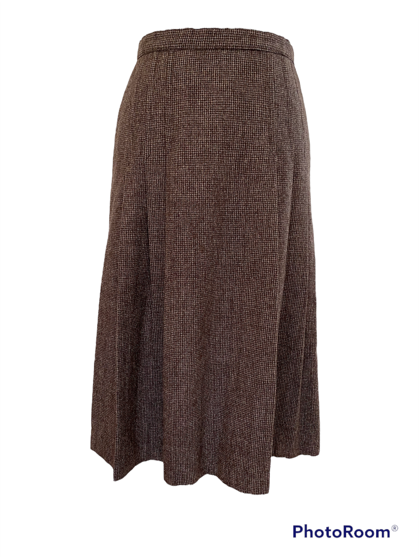 WS15-Brown tweed skirt 26W