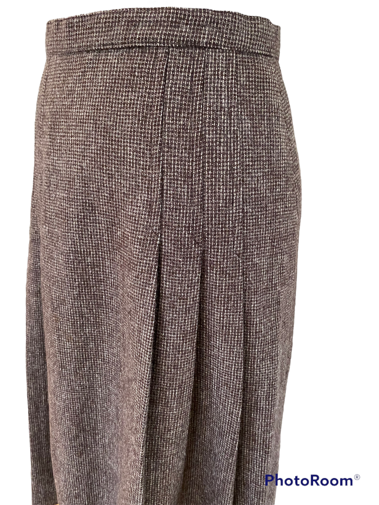 WS15-Brown tweed skirt 26W