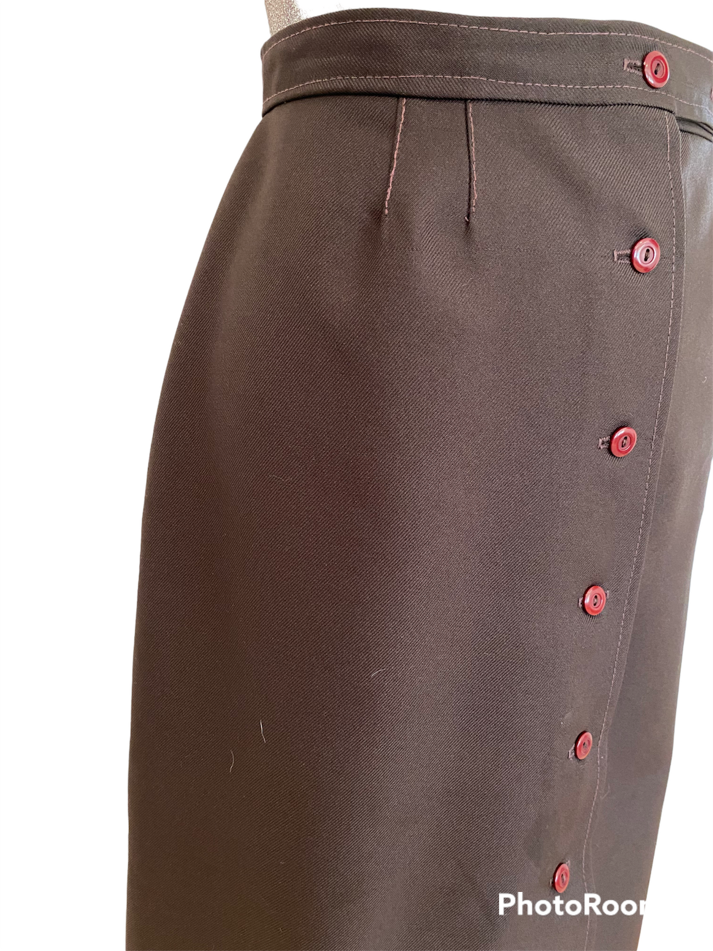 WS19-Brown poly B/D skirt 32W