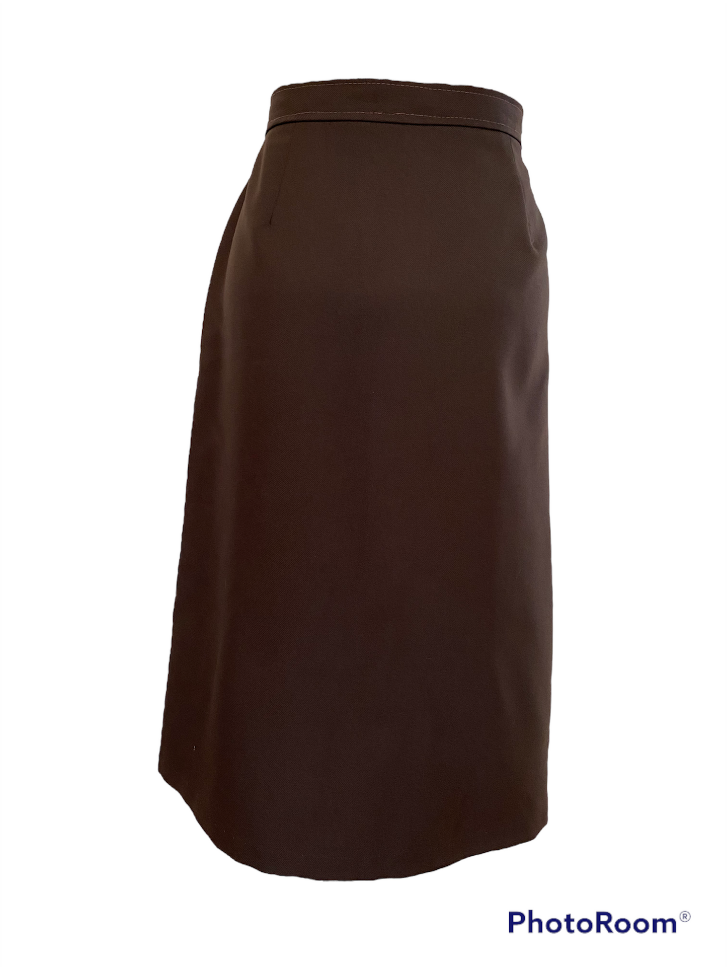 WS19-Brown poly B/D skirt 32W