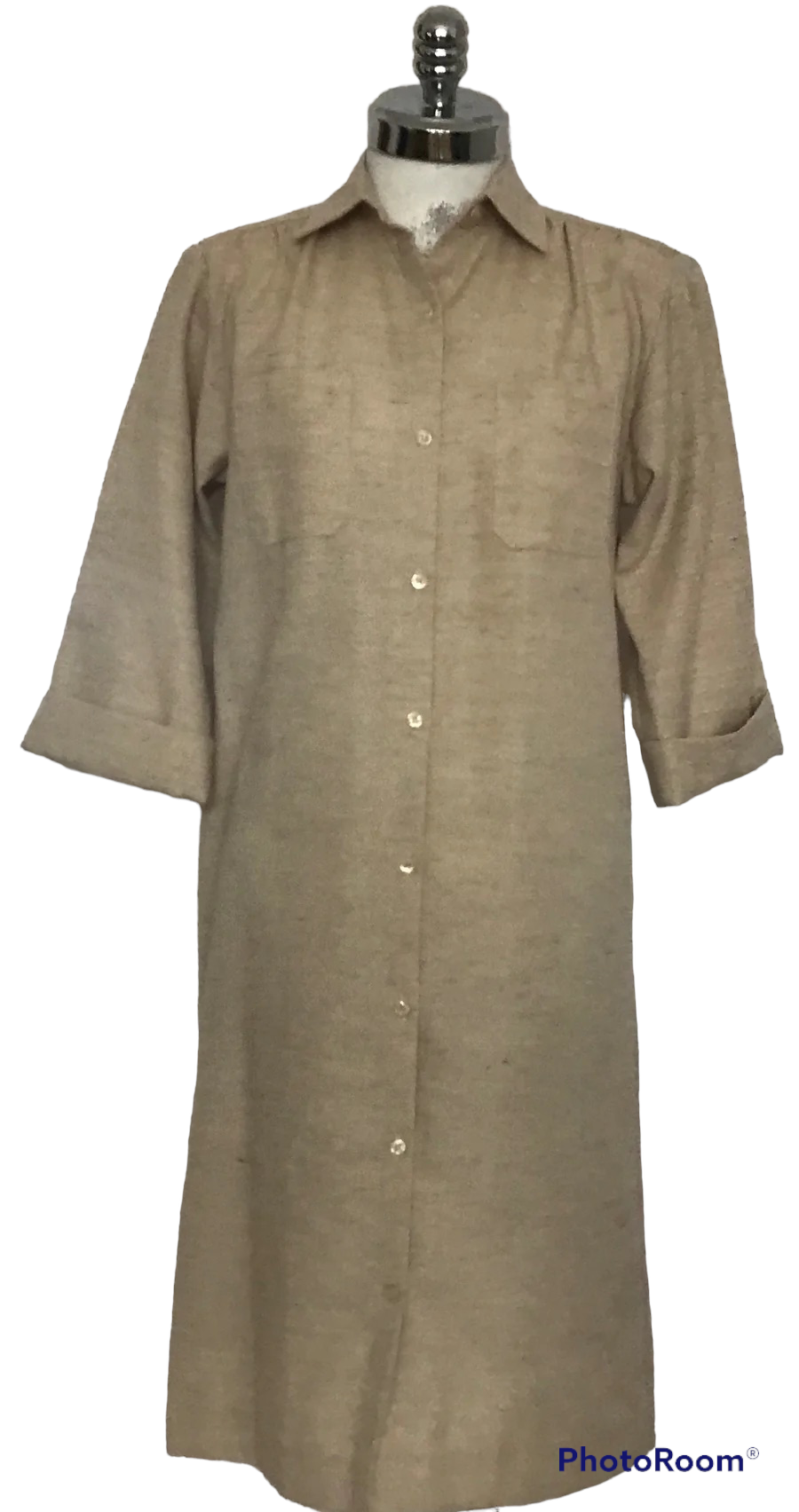 M83- Beige linen dress 37C