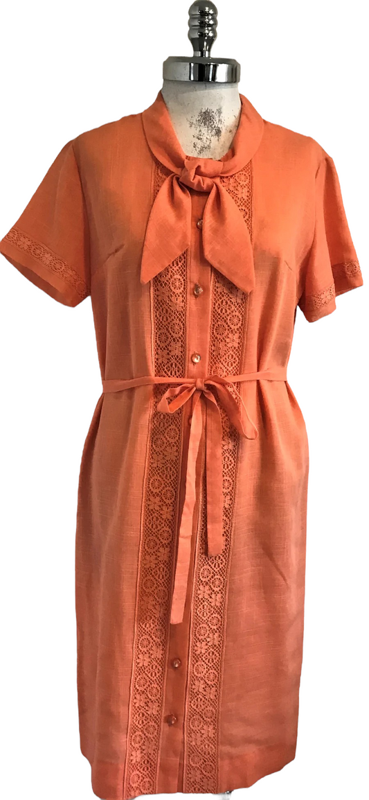 M41H- orange midi dress 38C