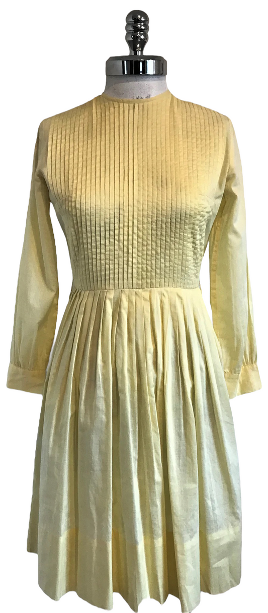 M32H-Pale yellow midi dress 34C/26W