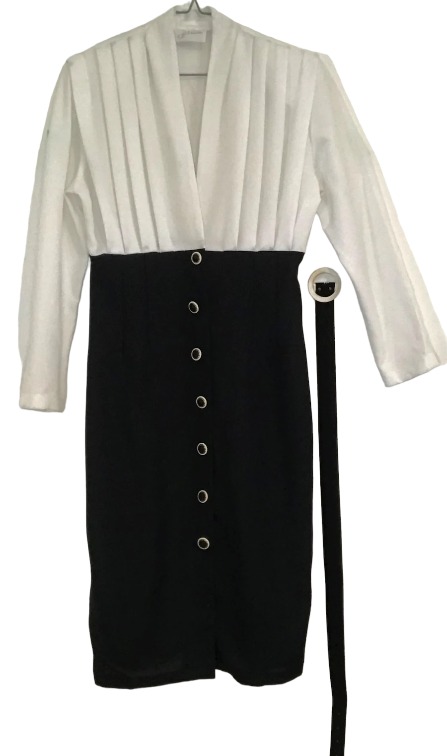 M23-White and Black midi dress 36C/30W