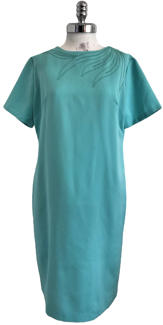 M51H- Turquoise midi dress 42C/38W