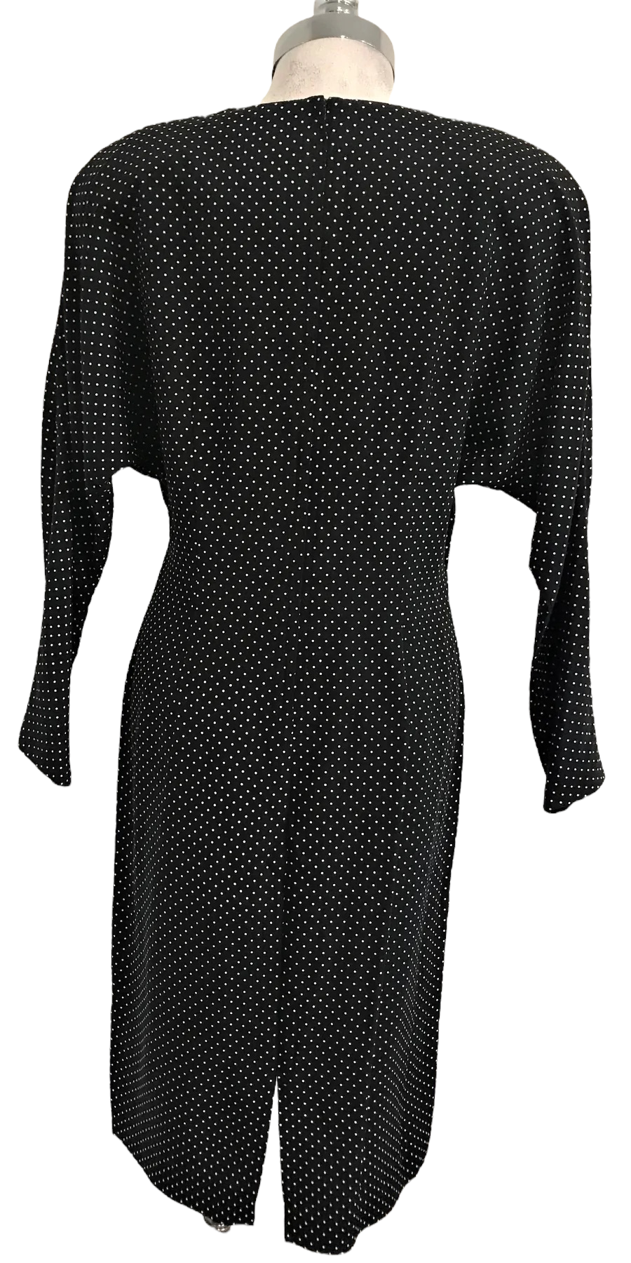 M65H- Shawl pokka dot midi dress 36C/30W