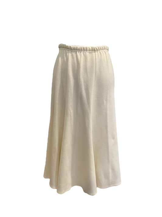 WS35- Cream poly skirt 22-30W