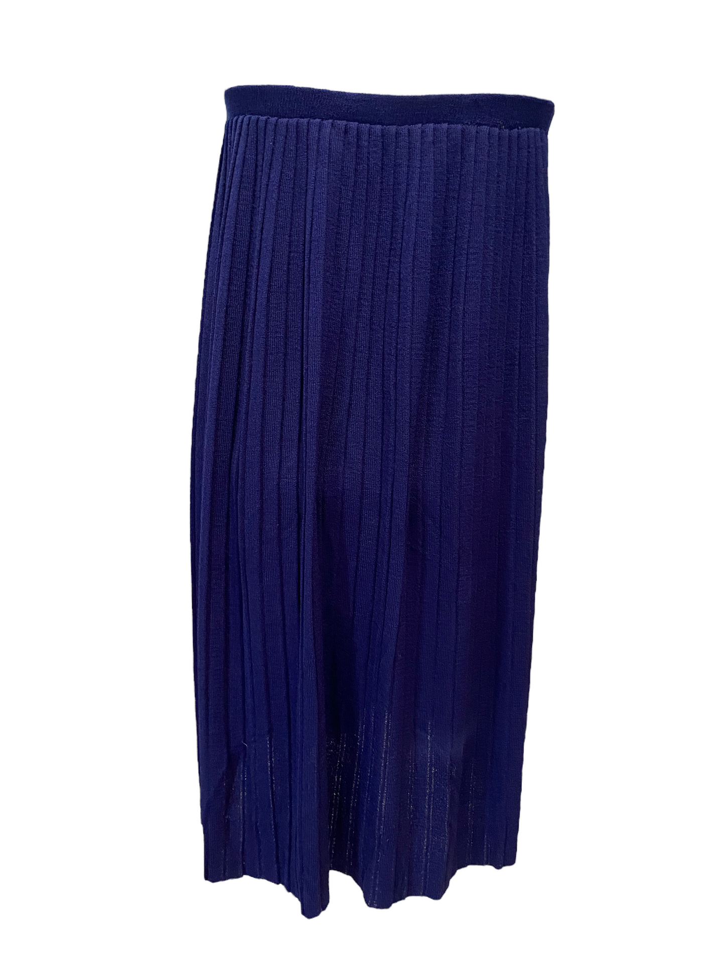 WS36- Navy pleated skirt 30W