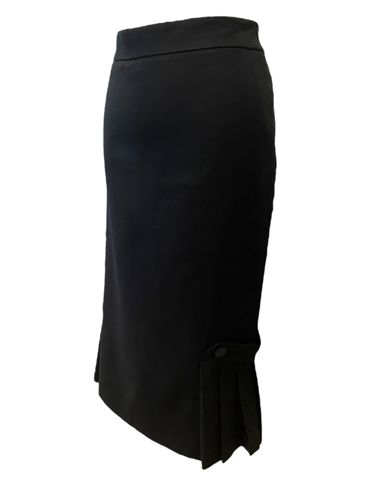 WS54- Black side pleat skirt 32W