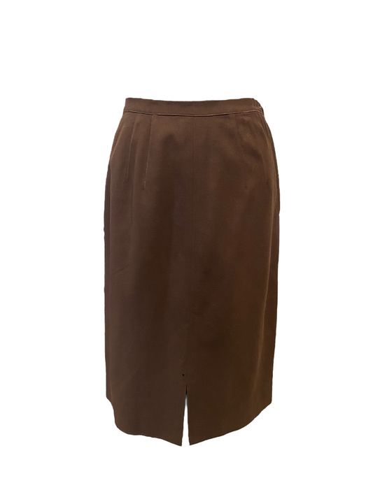 WS48- Brown Knee skirt 28W