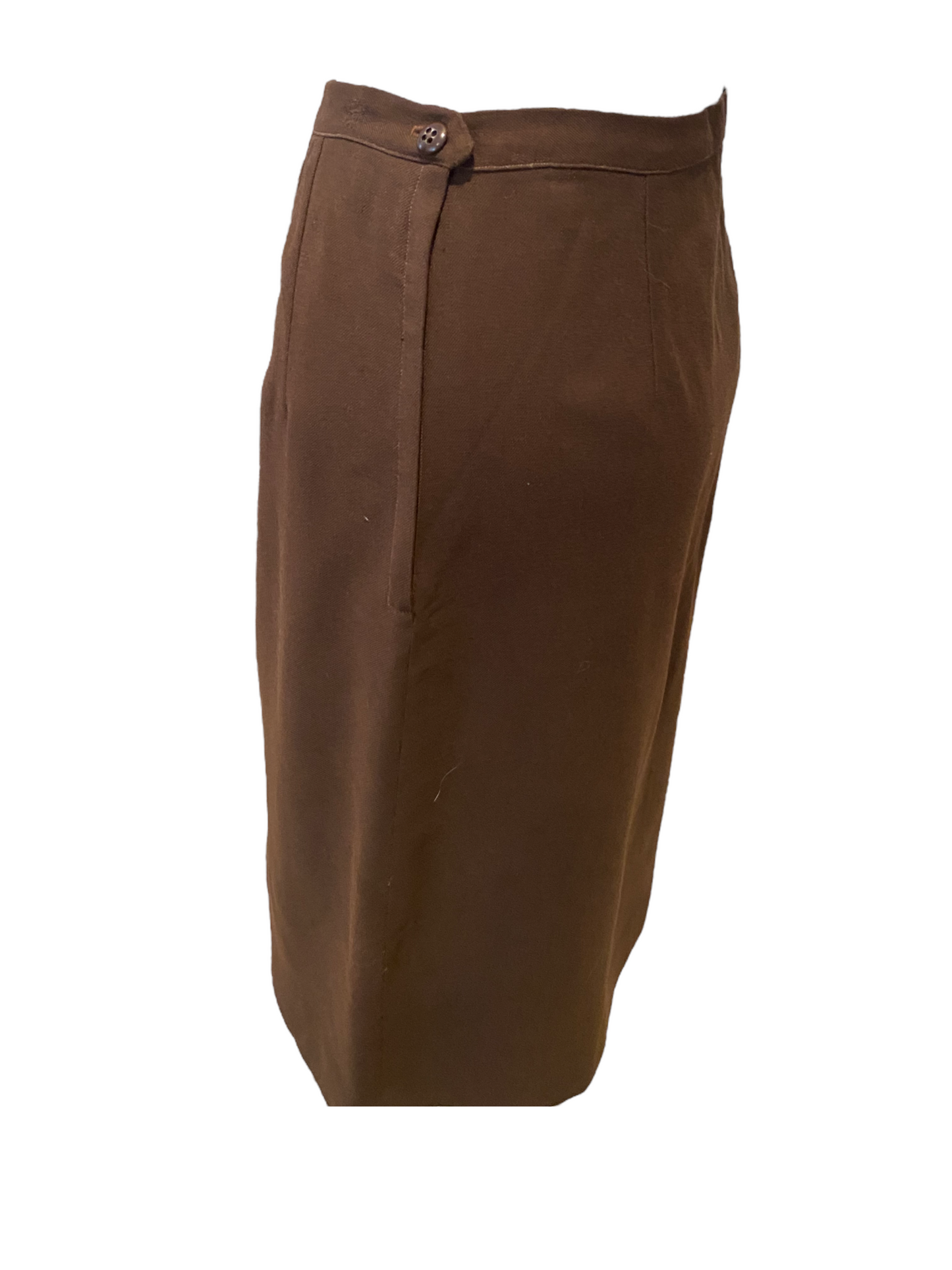 WS48- Brown Knee skirt 28W