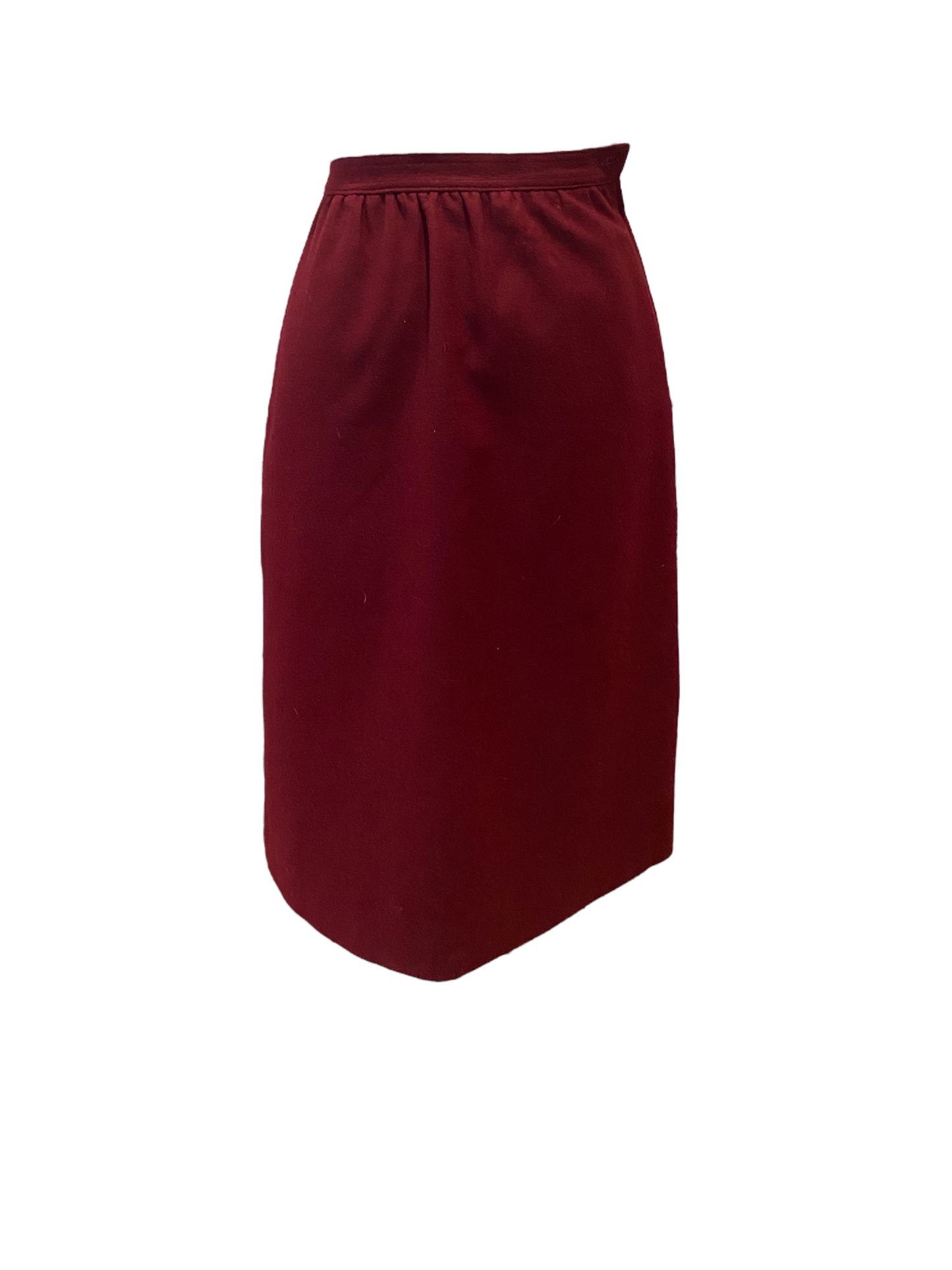 WS46- Red wine wool skirt 24W