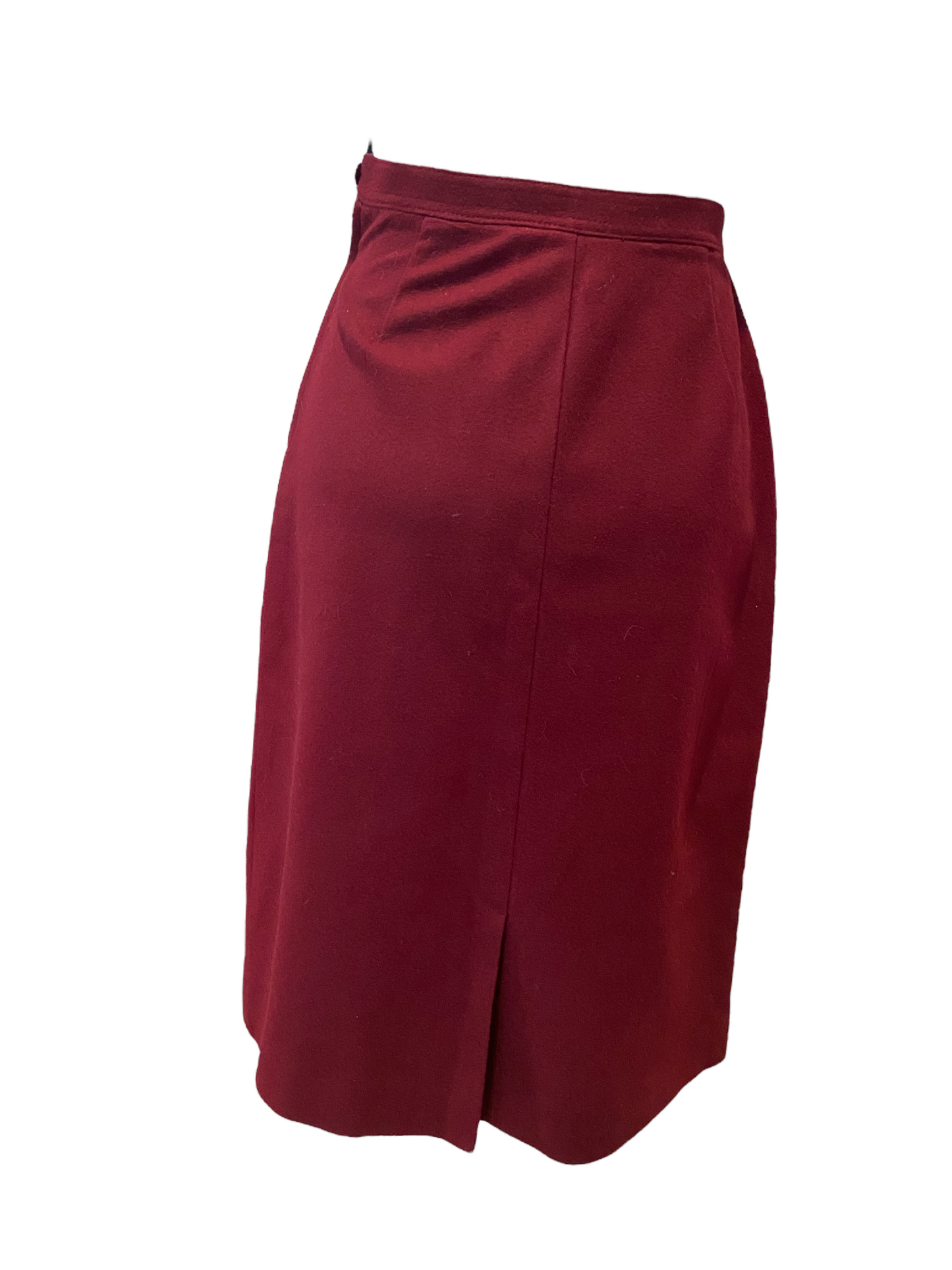 WS46- Red wine wool skirt 24W