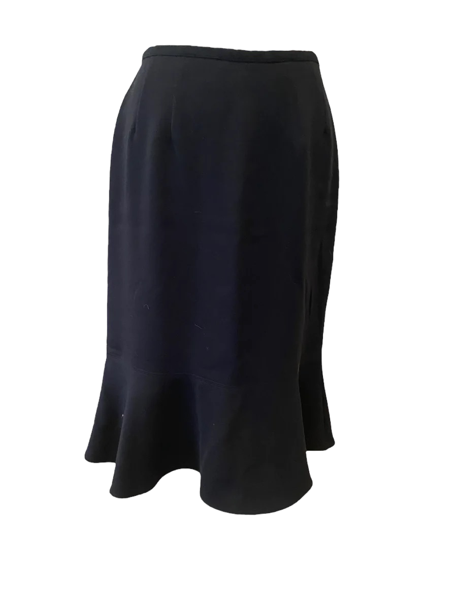 WS50- Black yoke flare skirt 28W