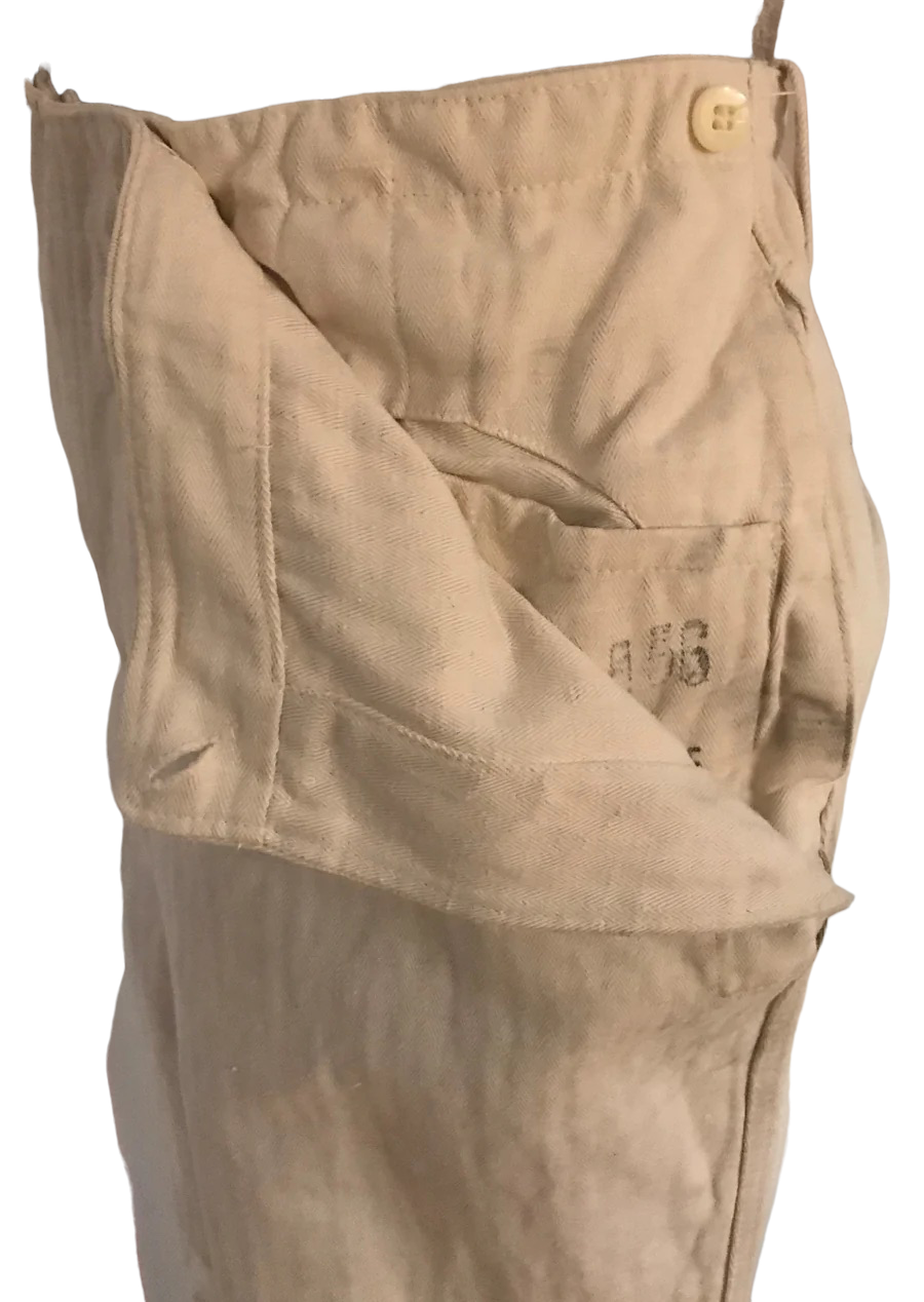 MP11- White cotton Flap military pant