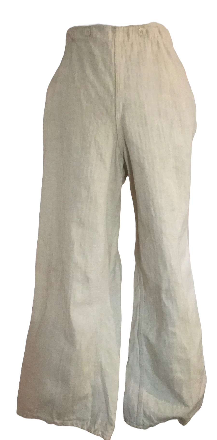 MP11- White cotton Flap military pant