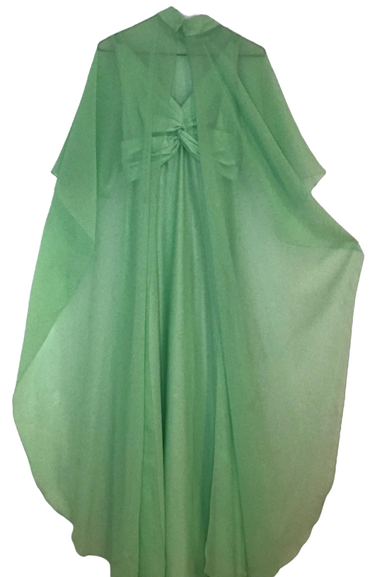 XL21- Mint green 2pc. xtra long dress 30C