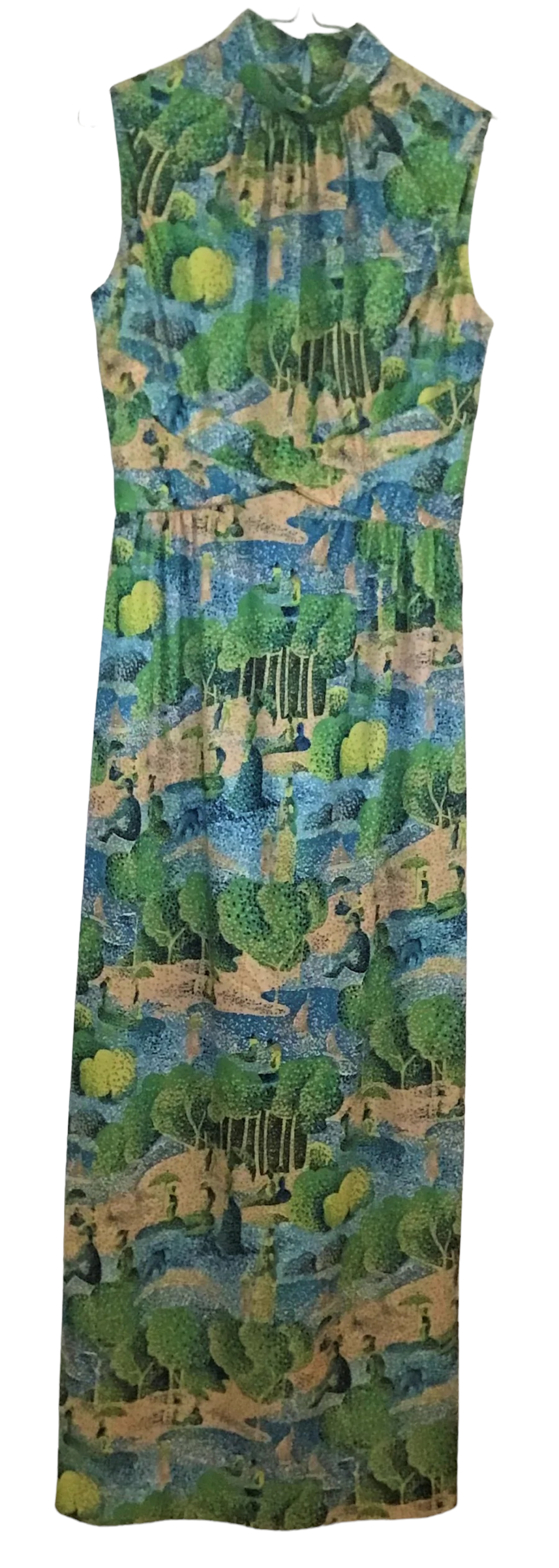 XL13-Greens forest xtra long dress 34C/28W