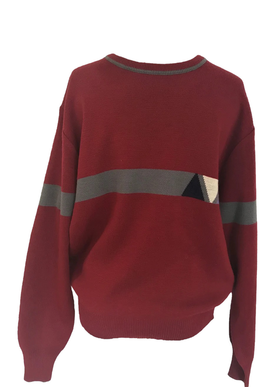 SW02- Wine stripe triangle sweater 40/42C