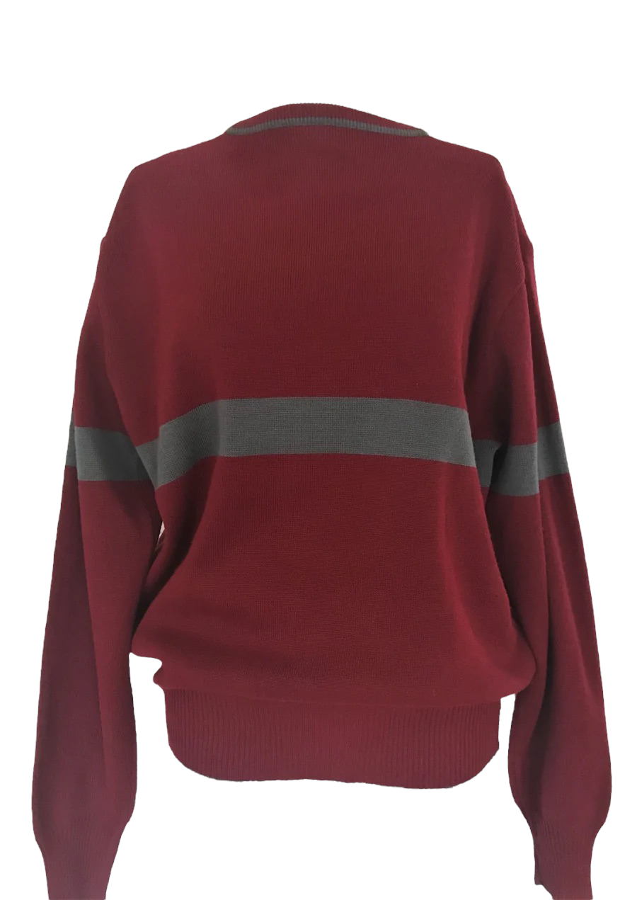 SW02- Wine stripe triangle sweater 40/42C